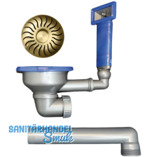 CARESSI Ab- und Überlaufgarnitur CAPPKP24NG Gold CARESSI Ab- und Überlaufgarnitur CAPPKP24NG Gold