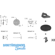 REGINOX Befestigungsklammern Z1030 REGINOX Befestigungsklammern Z1030