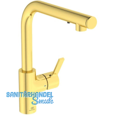 IDEAL STANDARD 2in1 K�chenarmatur mit Seifenspender Gusto iMX Satin Gold