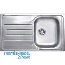 SOLIDO Einbausp�le EC 320, 860 x 500 mm Tropfteil links, Edelstahl