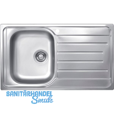 SOLIDO Einbausp�le EC 320, 860 x 500 mm Tropfteil rechts, Edelstahl