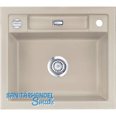 SYSTEMCERAM Einbauspüle Bela 57, 575 x 510 mm reversibel, Fango Excenter SYSTEMCERAM Einbauspüle Bela 57, 575 x 510 mm reversibel, Fango Excenter