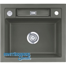 SYSTEMCERAM Einbauspüle Bela 57, 575 x 510 mm reversibel, Lava Excenter SYSTEMCERAM Einbauspüle Bela 57, 575 x 510 mm reversibel, Lava Excenter