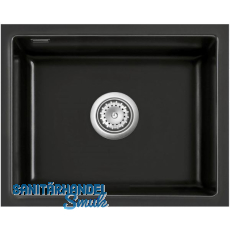 SYSTEMCERAM Unterbau-Sp�le Mera 50U/g Nero geschliffen mit Excenter