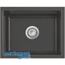 SYSTEMCERAM Unterbau-Spüle Mera 50U/g Schiefer geschliffen mit Excenter SYSTEMCERAM Unterbau-Spüle Mera 50U/g Schiefer geschliffen mit Excenter