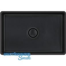 SYSTEMCERAM Unterbauwaschtisch Lavara 60 U/g, Keramik Nigra