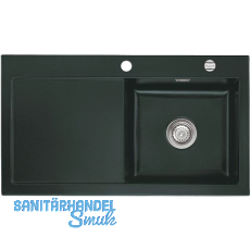 SYSTEMCERAM Einbausp�le Mera 90, 900 x 510 mm �1,5% Tt. links, Eibe