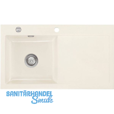 SYSTEMCERAM Einbausp�le Mera 90, 900 x 510 mm Tt. rechts, Magnolie