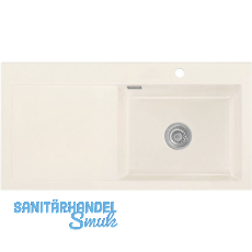 SYSTEMCERAM Einbauspüle Mera 100 SL, 1000 x 510 mm TT. links, Magnolie SYSTEMCERAM Einbauspüle Mera 100 SL, 1000 x 510 mm TT. links, Magnolie