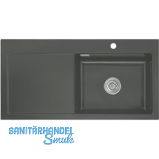 SYSTEMCERAM Einbauspüle Mera 100 SL, 1000 x 510 mm TT. links, Lava SYSTEMCERAM Einbauspüle Mera 100 SL, 1000 x 510 mm TT. links, Lava