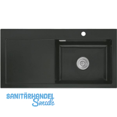 SYSTEMCERAM Einbauspüle Mera 100 SL, 1000 x 510 mm TT. links, Nigra SYSTEMCERAM Einbauspüle Mera 100 SL, 1000 x 510 mm TT. links, Nigra