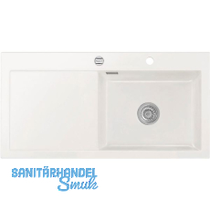 SYSTEMCERAM Einbausp�le Mera 100 SL, 1000 x 510 mm TT. links, Gr�nland Exzenter