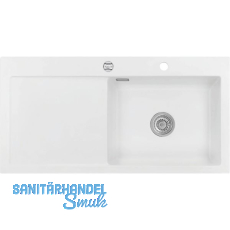 SYSTEMCERAM Einbauspüle Mera 100 SL, 1000 x 510 mm TT. links, Polar Exzenter SYSTEMCERAM Einbauspüle Mera 100 SL, 1000 x 510 mm TT. links, Polar Exzenter