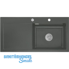 SYSTEMCERAM Einbauspüle Mera 100 SL, 1000 x 510 mm TT. links, Lava Exzenter SYSTEMCERAM Einbauspüle Mera 100 SL, 1000 x 510 mm TT. links, Lava Exzenter