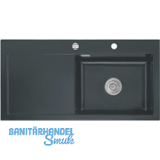 SYSTEMCERAM Einbauspüle Mera 100 SL, 1000 x 510 mm TT. links, Schiefer Exzenter SYSTEMCERAM Einbauspüle Mera 100 SL, 1000 x 510 mm TT. links, Schiefer Exzenter