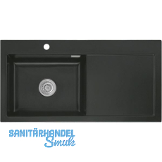 SYSTEMCERAM Einbauspüle Mera 100 SL, 1000 x 510 mm TT. rechts, Nigra SYSTEMCERAM Einbauspüle Mera 100 SL, 1000 x 510 mm TT. rechts, Nigra