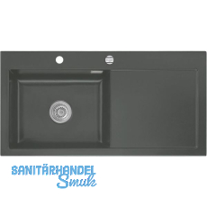 SYSTEMCERAM Einbausp�le Mera 100 SL, 1000 x 510 mm TT. rechts, Lava Exzenter