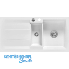 SYSTEMCERAM Einbauspüle Genea 100, 1000 x 510 mm ±1,5% rev., Polar Excenter SYSTEMCERAM Einbauspüle Genea 100, 1000 x 510 mm ±1,5% rev., Polar Excenter