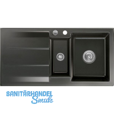 SYSTEMCERAM Einbausp�le Genea 100, 1000 x 510 mm �1,5% rev., Nero Excenter