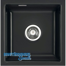 SYSTEMCERAM flächenbündige Spüle Mera 46 F/o Excenter, Nero SYSTEMCERAM flächenbündige Spüle Mera 46 F/o Excenter, Nero