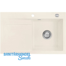 SYSTEMCERAM Einbauspüle Stema 80 Excenter 800 x 510 mm Tropfteil links, Jasmin SYSTEMCERAM Einbauspüle Stema 80 Excenter 800 x 510 mm Tropfteil links, Jasmin