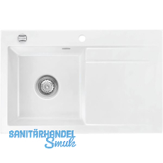 SYSTEMCERAM Einbauspüle Stema 80, 800 x 510 mm ±1,5% Tropfteil rechts, Grönland SYSTEMCERAM Einbauspüle Stema 80, 800 x 510 mm ±1,5% Tropfteil rechts, Grönland