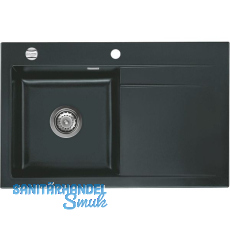 SYSTEMCERAM Einbausp�le Stema 80, 800 x 510 mm �1,5% Tropfteil rechts, Eibe