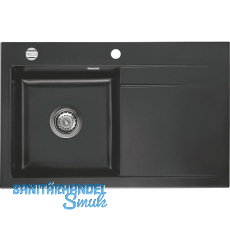 SYSTEMCERAM Einbauspüle Stema 80, 800 x 510 mm ±1,5% Tropfteil rechts, Schiefer SYSTEMCERAM Einbauspüle Stema 80, 800 x 510 mm ±1,5% Tropfteil rechts, Schiefer