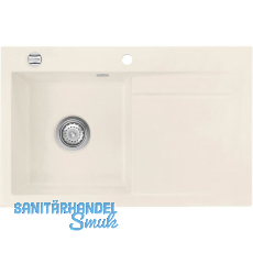 SYSTEMCERAM Einbausp�le Stema 80 Excenter 800 x 510 mm Tropfteil rechts, Jasmin