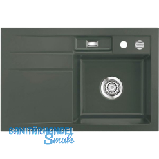 SYSTEMCERAM Einbauspüle Bela 78, 780 x 510 mm ±1,5% Tropfteil links, Lava SYSTEMCERAM Einbauspüle Bela 78, 780 x 510 mm ±1,5% Tropfteil links, Lava