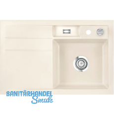 SYSTEMCERAM Einbauspüle Bela 78 Excenter, 780 x 510 mm Tropfteil links, Jasmin SYSTEMCERAM Einbauspüle Bela 78 Excenter, 780 x 510 mm Tropfteil links, Jasmin