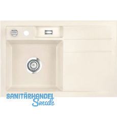 SYSTEMCERAM Einbauspüle Bela 78, 780 x 510 mm ±1,5% Tropfteil rechts, Jasmin SYSTEMCERAM Einbauspüle Bela 78, 780 x 510 mm ±1,5% Tropfteil rechts, Jasmin