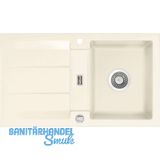 SYSTEMCERAM Einbauspüle Genea 87, 870 x 510 mm ±1,5% reversibel, Magnolie SYSTEMCERAM Einbauspüle Genea 87, 870 x 510 mm ±1,5% reversibel, Magnolie