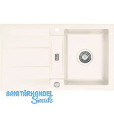 SYSTEMCERAM Einbauspüle Genea 87 Excenter, 870 x 510 mm reversibel, Jasmin SYSTEMCERAM Einbauspüle Genea 87 Excenter, 870 x 510 mm reversibel, Jasmin