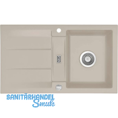 SYSTEMCERAM Einbauspüle Genea 87 Excenter, 870 x 510 mm reversibel, Fango SYSTEMCERAM Einbauspüle Genea 87 Excenter, 870 x 510 mm reversibel, Fango