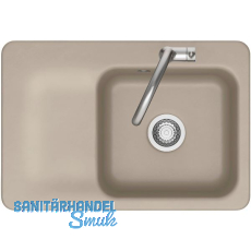 SYSTEMCERAM Einbauspüle Juna 75, 750 x 510 mm Tt. links, Fango SYSTEMCERAM Einbauspüle Juna 75, 750 x 510 mm Tt. links, Fango