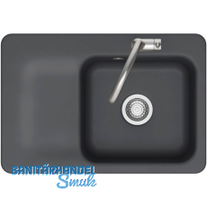 SYSTEMCERAM Einbauspüle Juna 75, 750 x 510 mm Tt. links, Schiefer SYSTEMCERAM Einbauspüle Juna 75, 750 x 510 mm Tt. links, Schiefer