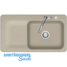 SYSTEMCERAM Einbausp�le Juna 90 Excenter, 900 x 510 mm Tt. links, Fango