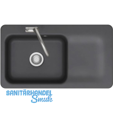 SYSTEMCERAM Einbausp�le Juna 90, 900 x 510 mm Tt. rechts, Schiefer