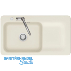 SYSTEMCERAM Einbauspüle Juna 90 Excenter, 900 x 510 mm Tt. rechts, Jasmin SYSTEMCERAM Einbauspüle Juna 90 Excenter, 900 x 510 mm Tt. rechts, Jasmin