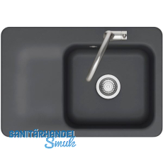 SYSTEMCERAM fl�chenb�ndige Sp�le Juna 75 F, 726 x 486 mm Tt. links, Schiefer