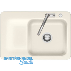SYSTEMCERAM fl�chenb�ndige Sp�le Juna 75 F Excenter Tt. links, Magnolie