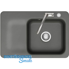 SYSTEMCERAM flächenbündige Spüle Juna 75 F Excenter Tt. links, Lava SYSTEMCERAM flächenbündige Spüle Juna 75 F Excenter Tt. links, Lava