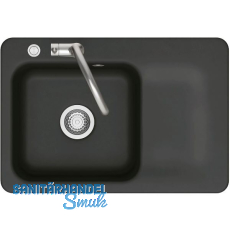 SYSTEMCERAM flächenbündige Spüle Juna 75 F Excenter Tt. rechts, Nigra SYSTEMCERAM flächenbündige Spüle Juna 75 F Excenter Tt. rechts, Nigra