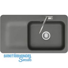 SYSTEMCERAM flächenbündige Spüle Juna 90 F, 876 x 486 mm Tt. links, Lava SYSTEMCERAM flächenbündige Spüle Juna 90 F, 876 x 486 mm Tt. links, Lava