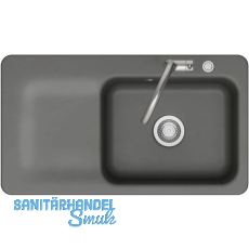 SYSTEMCERAM flächenbündige Spüle Juna 90 F Excenter Tt. links, Lava SYSTEMCERAM flächenbündige Spüle Juna 90 F Excenter Tt. links, Lava