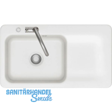 SYSTEMCERAM flächenbündige Spüle Juna 90 F Excenter Tt. rechts, Polar SYSTEMCERAM flächenbündige Spüle Juna 90 F Excenter Tt. rechts, Polar