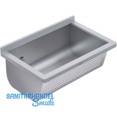 KWC Wand-Ausgussbecken BS311N Ablauf links, Edelstahl