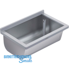 KWC Wand-Ausgussbecken BS312N Ablauf rechts, Edelstahl