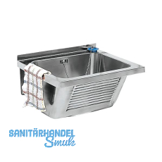 KWC Wand-Ausgussbecken LTJ500 Ablauf mittig, Edelstahl KWC Wand-Ausgussbecken LTJ500 Ablauf mittig, Edelstahl